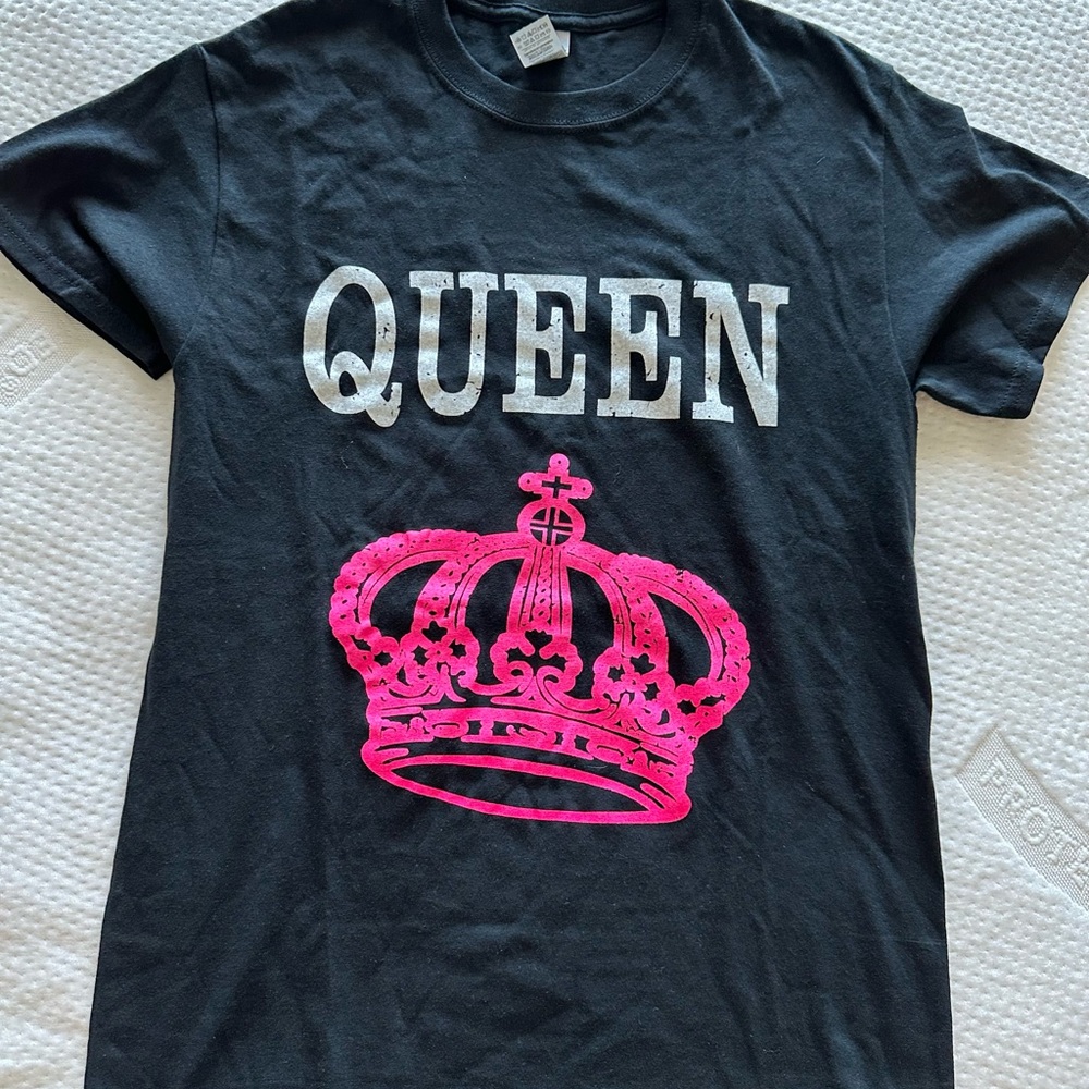 Black and Pink Graphic Kids T-Shirt